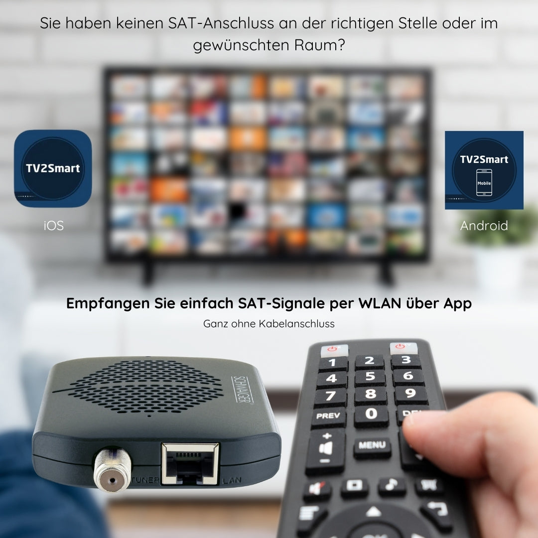 SAT dongle Digital TV signals via WiFi HDTV FTA