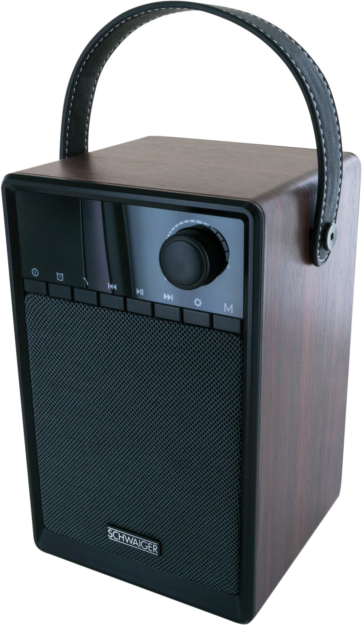Clock radio via FM (analogue) and AUX-IN