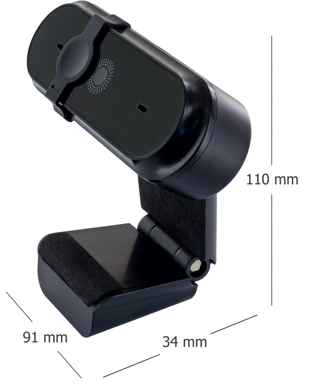 Webcam with privacy cover