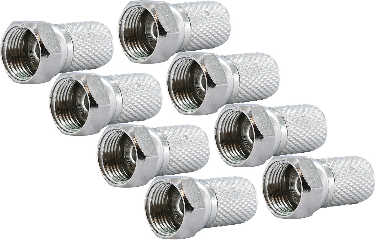 F-Aufdrehstecker 2 - 50 Stk. Ø 7 mm