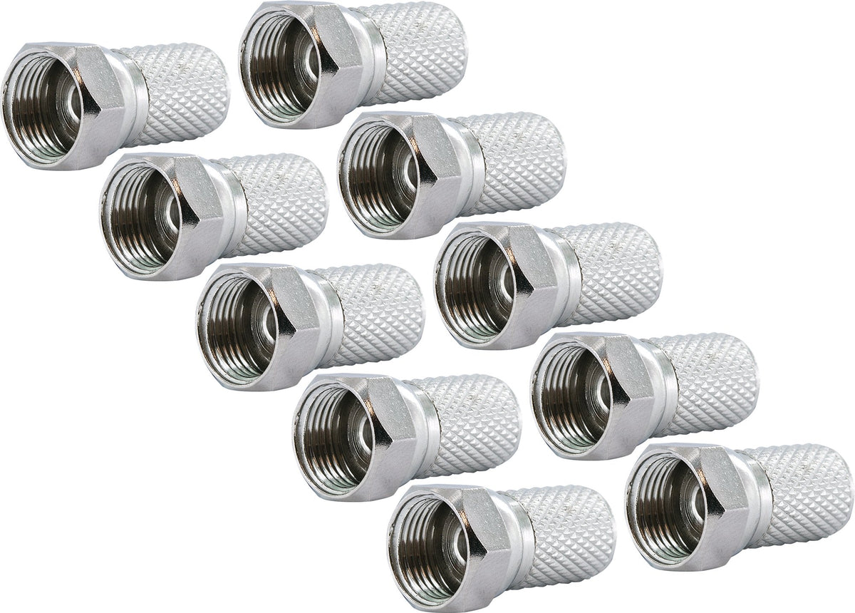 F-Aufdrehstecker 2 - 50 Stk. Ø 7 mm