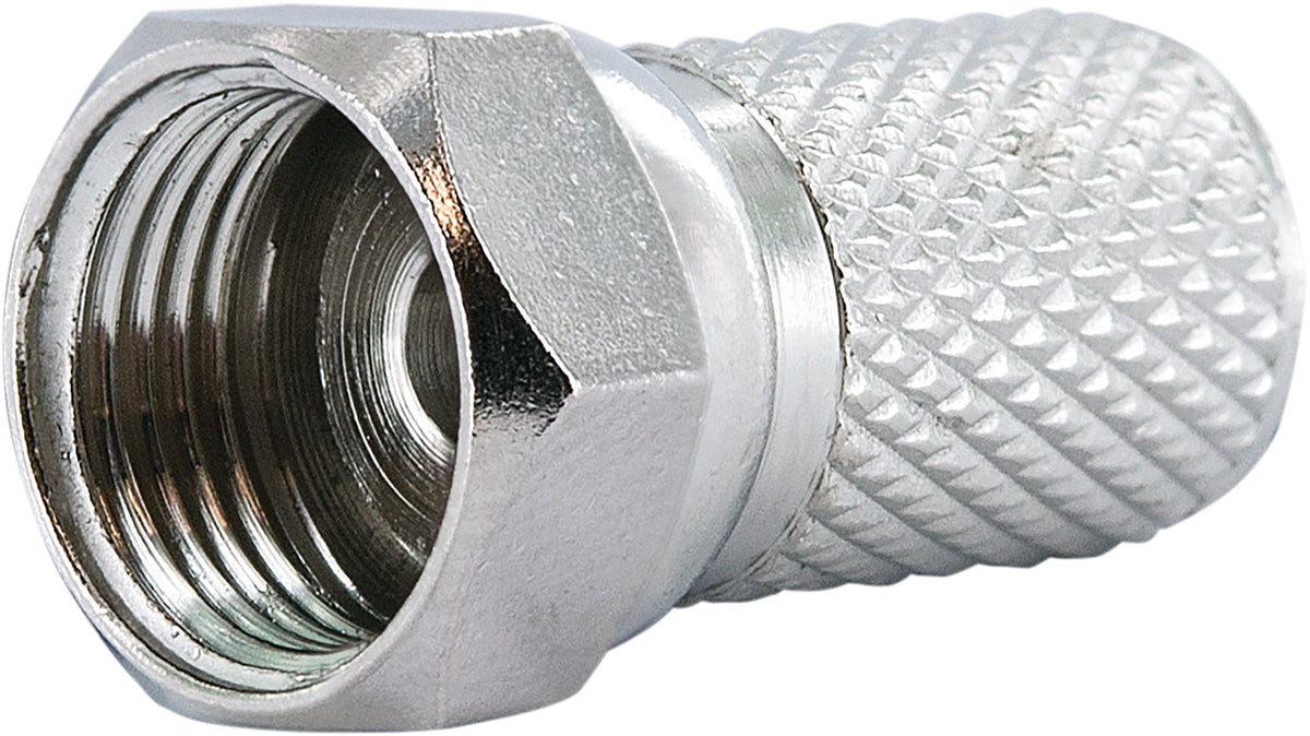 F twist-on connector set of 4 (Ø 7.3 mm)