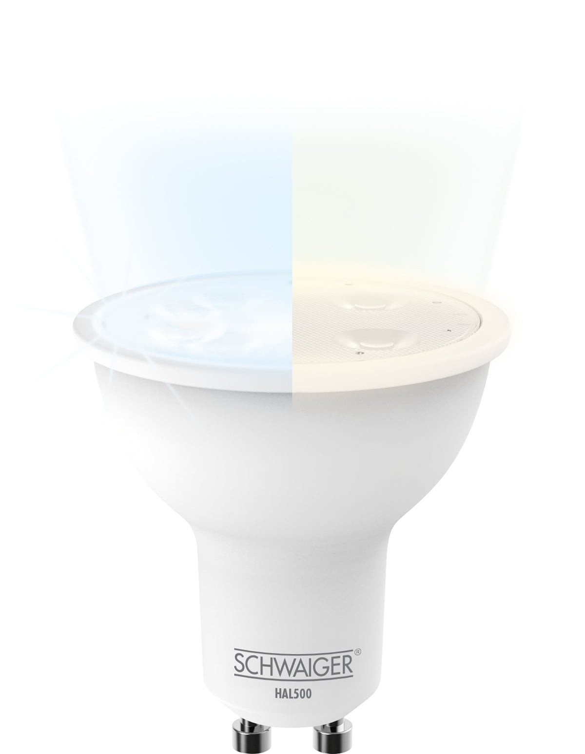 Smart light bulb LED dimmable warm/cold white GU10