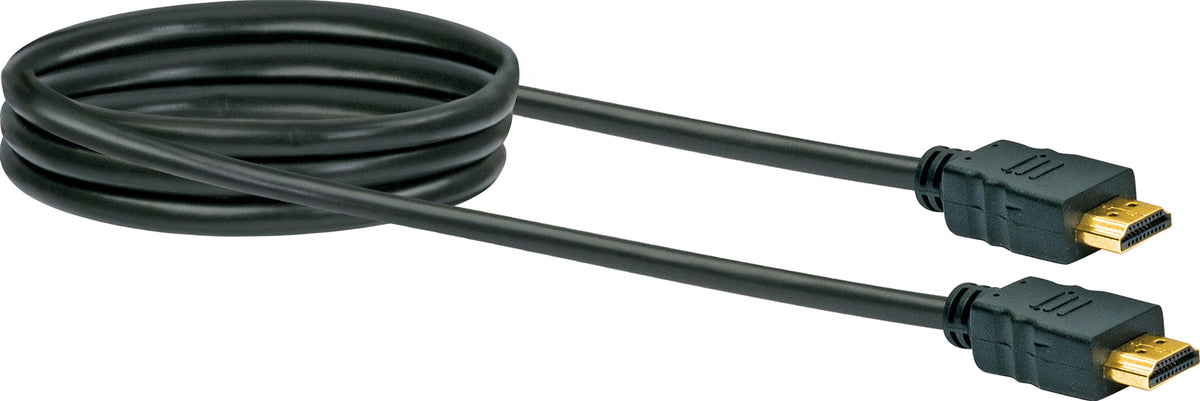 HDMI®-Kabel mit Ethernet 18 Gbit/s schwarz/gold 0,7-5 m