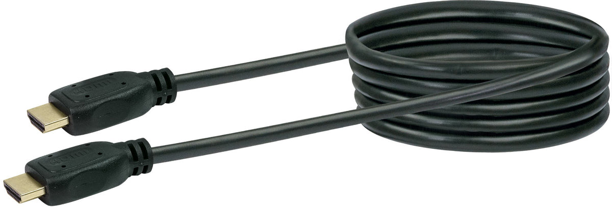 HDMI®-Kabel mit Ethernet 18 Gbit/s schwarz/gold 0,7-5 m