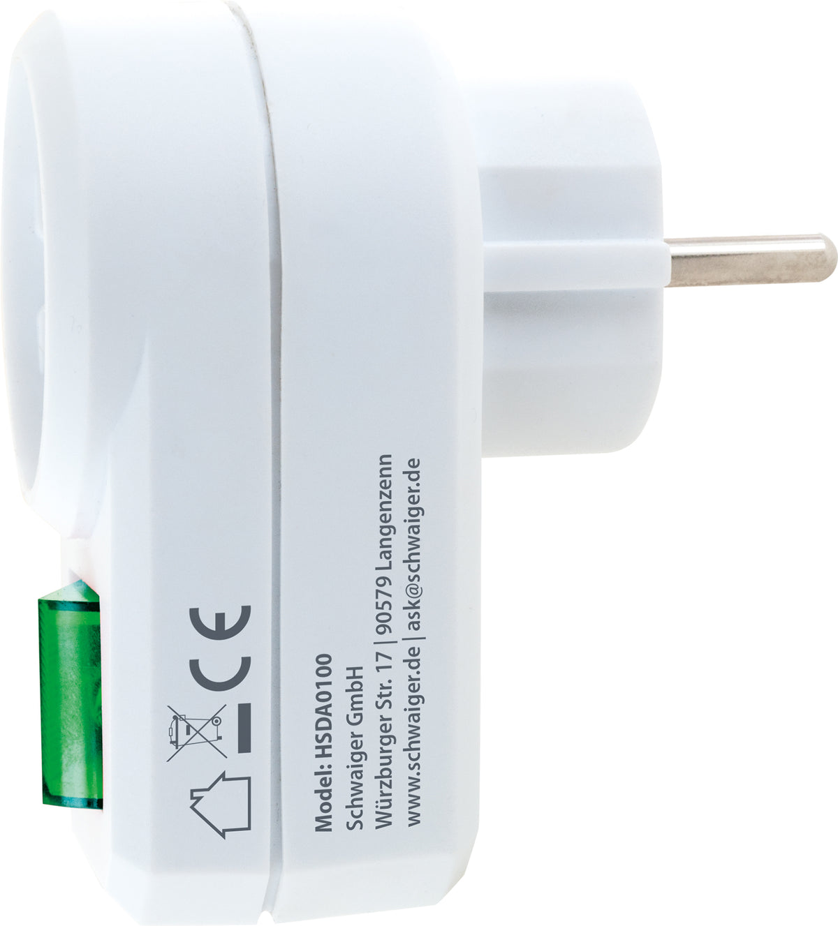 Hardmann Steckdosenadapter mit Schalter