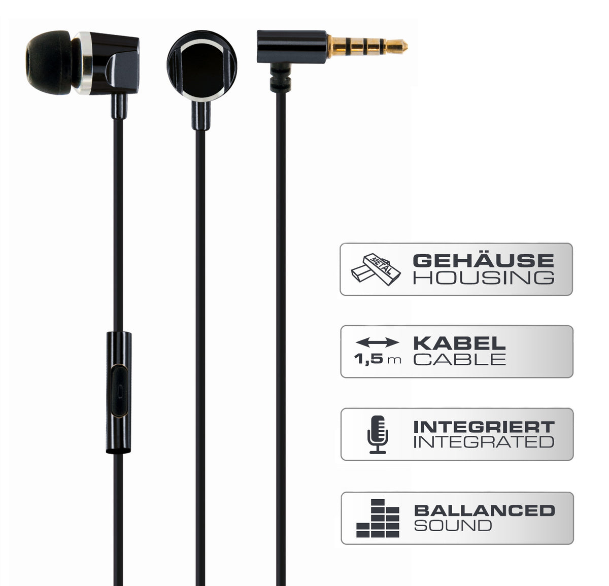 In ear headphones