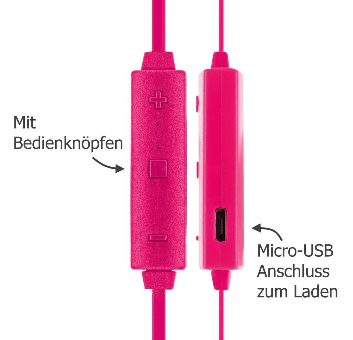 Bluetooth in-ear headphones with magnet