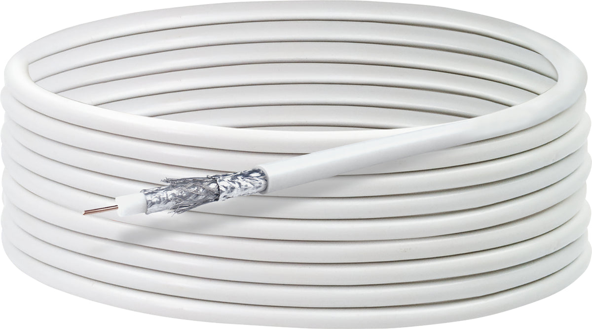 Koaxialkabel mit 2x F-Stecker 15/25 m 115 dB