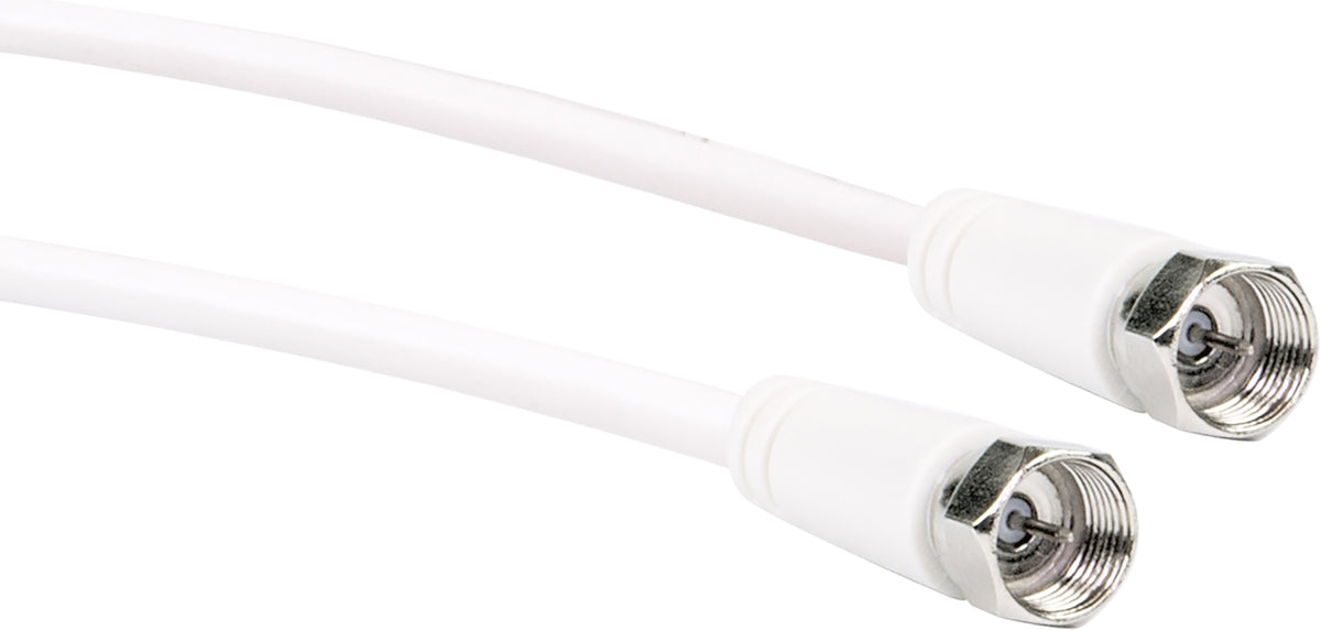 SAT-Anschlusskabel mit IEC Adaptern 3 m 75 dB