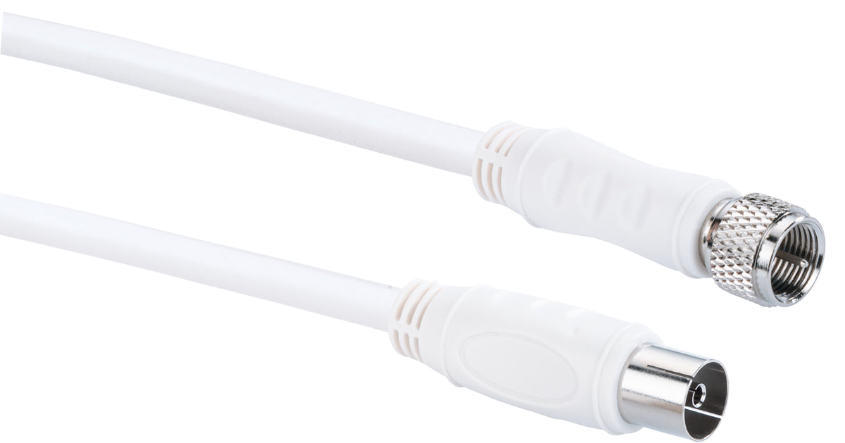 Adapterkabel F-Stecker auf IEC-Buchse 1,5 - 5 m 90 dB