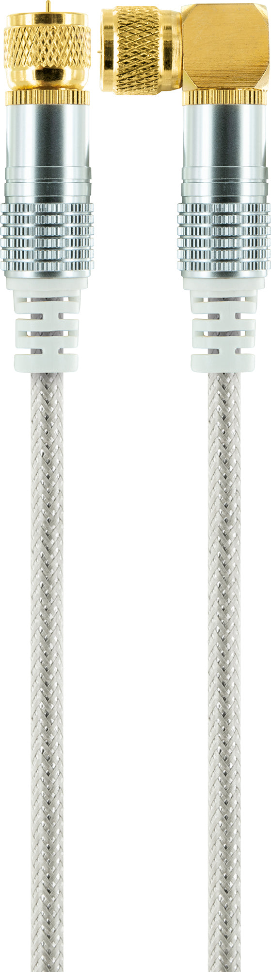 SAT-Anschlusskabel mit F-Winkelstecker 1,5 - 10 m 110 dB