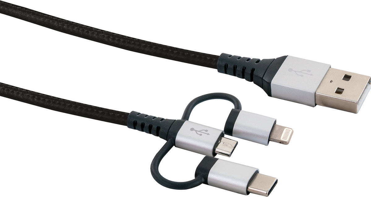 3-in-1 sync & charging cable