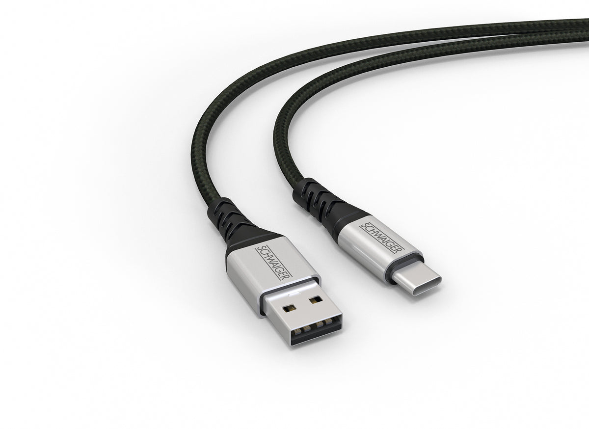 USB-C to USB-A cable extremely tear-resistant 1.2 m