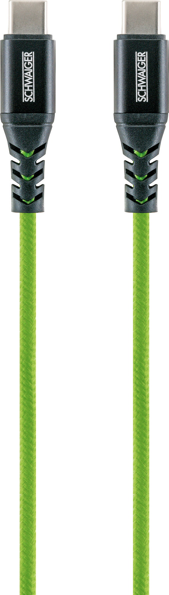 USB-C auf USB-C Kabel rot/grün/blau 1,2 m