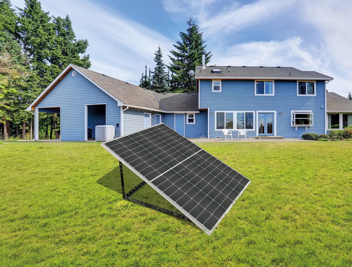 Aluminum solar module frame black
