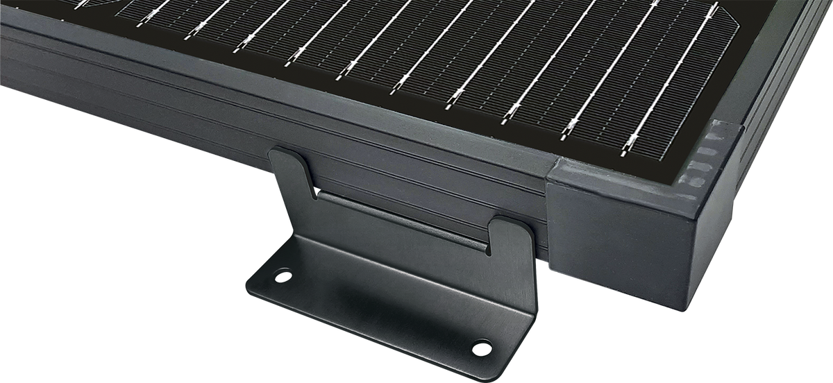 Flat roof mounting set for 1 solar module