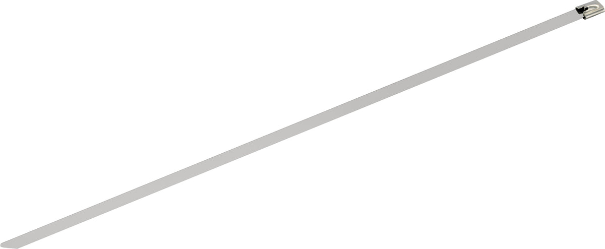 Set of 10 stainless steel cable ties, 40 cm