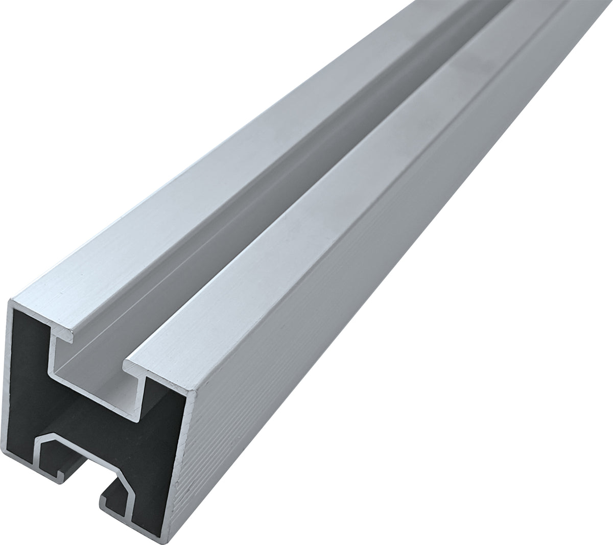 Tile roof mounting set for 2 solar modules