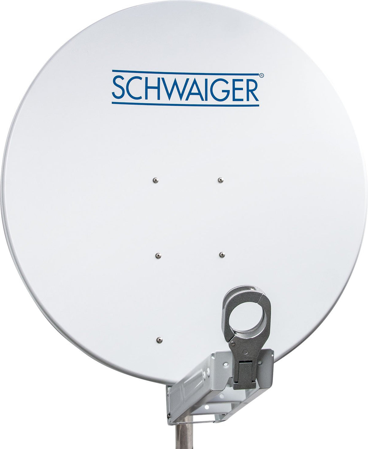 Aluminium Satellitenschüssel 90 cm Hellgrau/Rot/Anthrazit