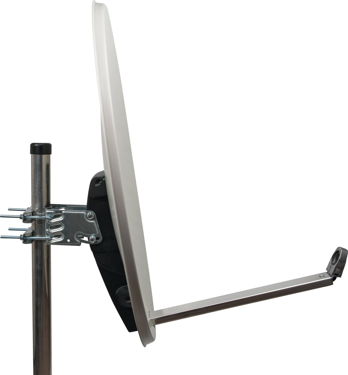 Aluminium Satellitenschüssel 80 cm hellgrau