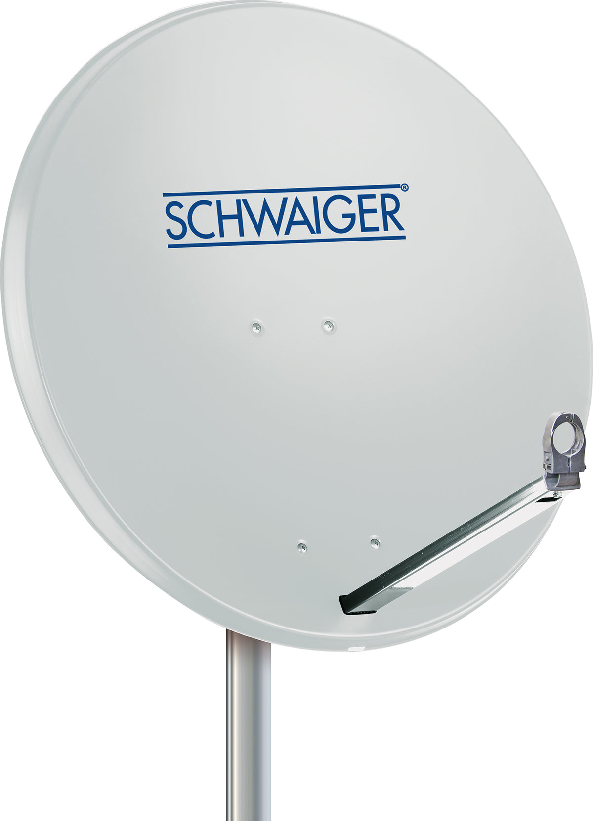 Aluminium Satellitenschüssel 80 cm Hellgrau/Rot/Anthrazit
