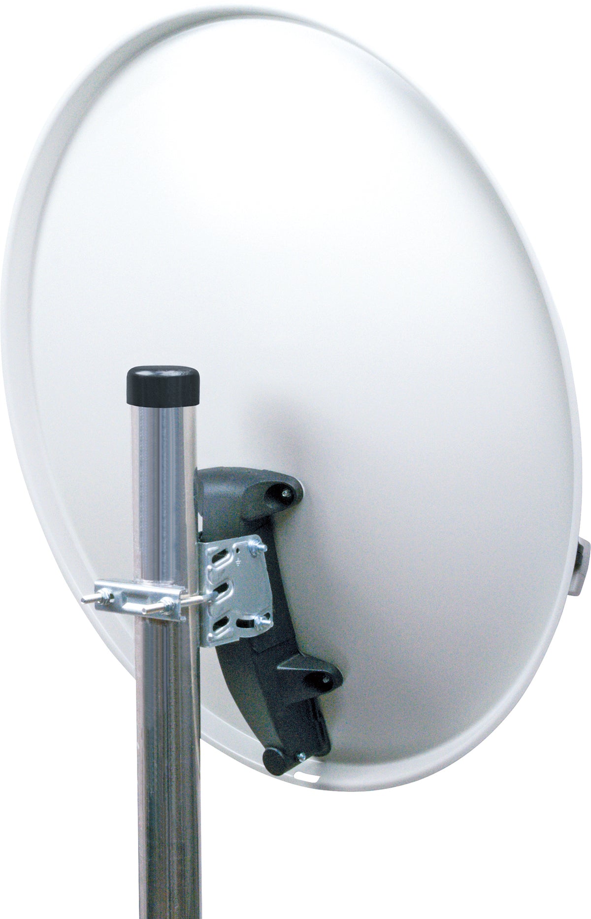 Stahl Satellitenschüssel 60 cm Hellgrau