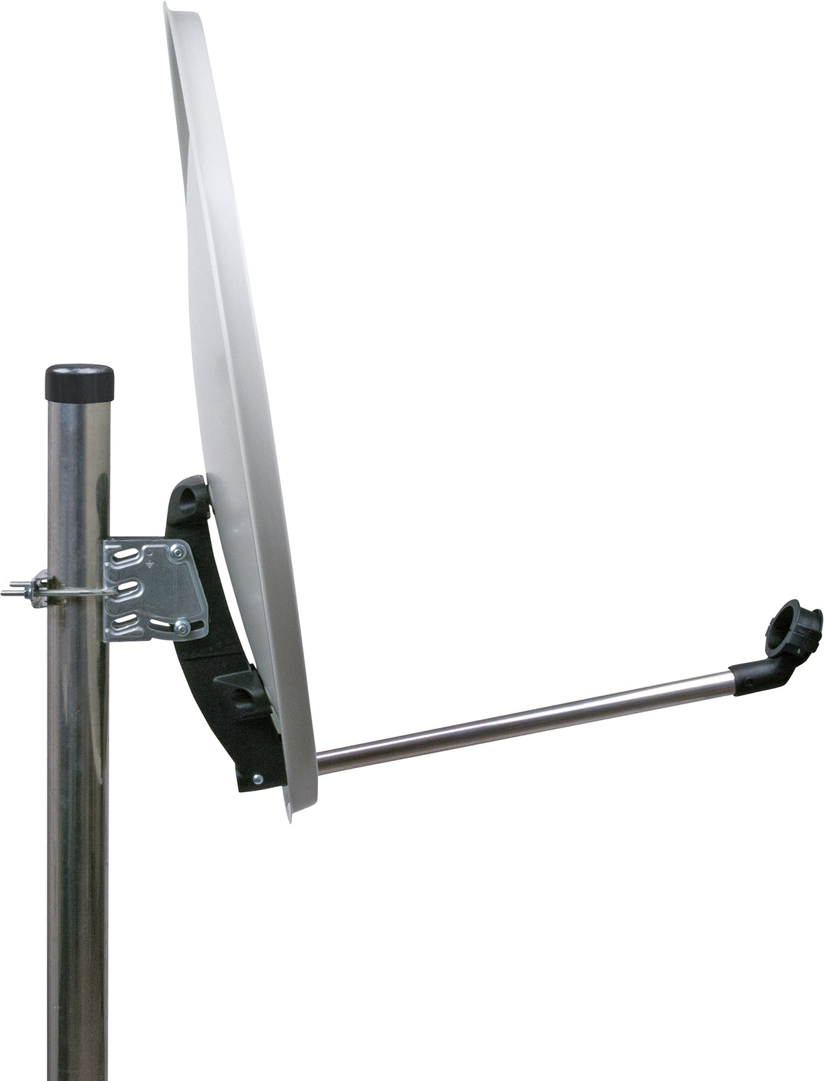 Satellite dish steel light grey 55 cm