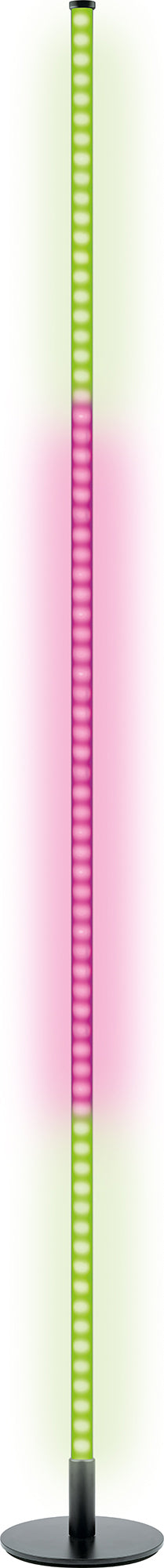 RGB LED floor lamp, dimmable, with color change, with remote control