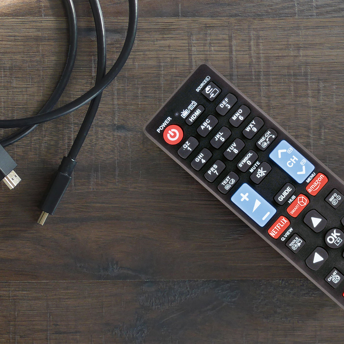 Replacement remote control (for: LG, Samsung, Sony, Panasonic, Philips)