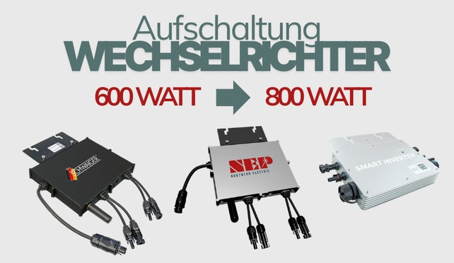 Inverter connection from 600 to 800 watts