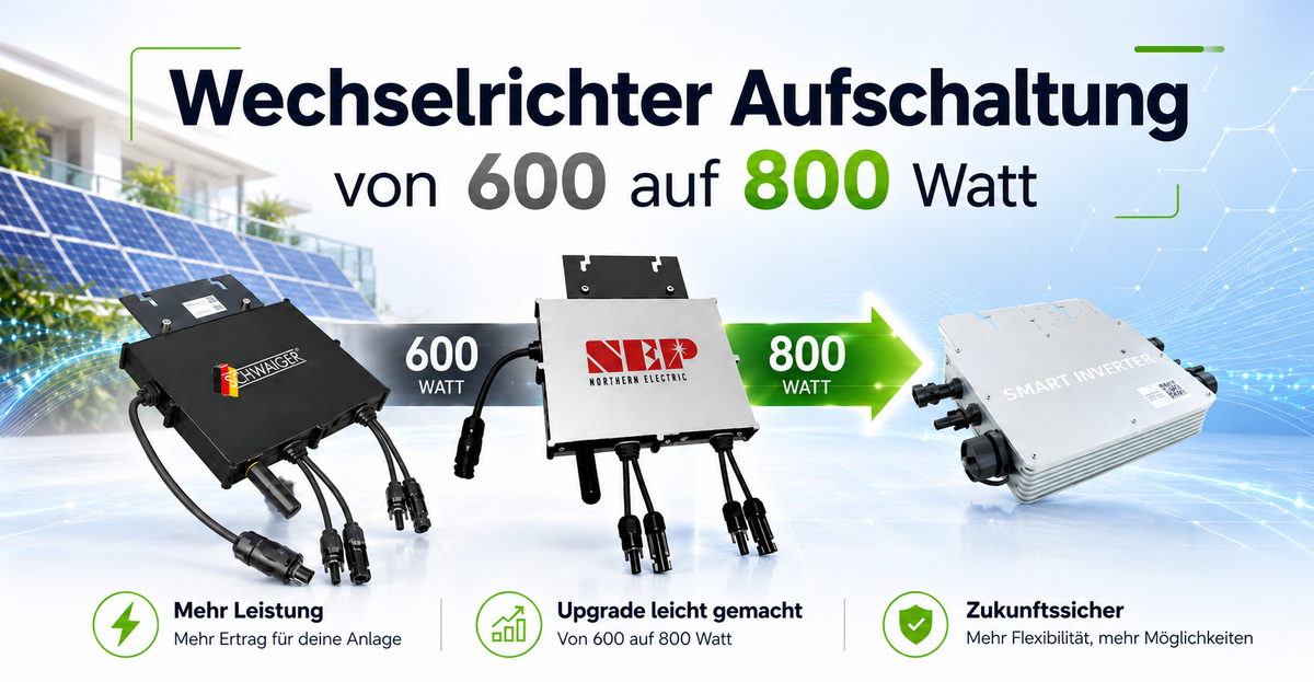 Inverter connection from 600 to 800 watts