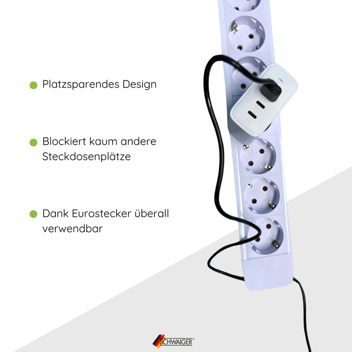 Schnell-Ladeadapter USB-C & A 65W