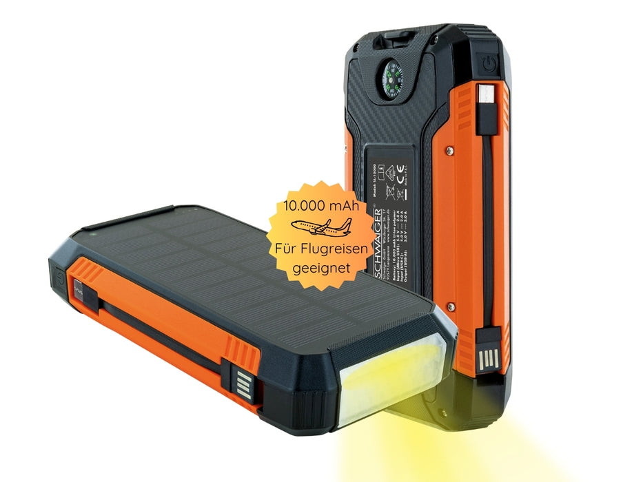 Schwaiger Solar Powerbank 10.000 mAh