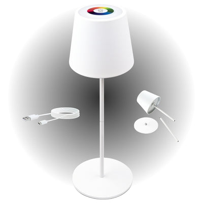 Table lamp divisible with touch control anthracite/black/white