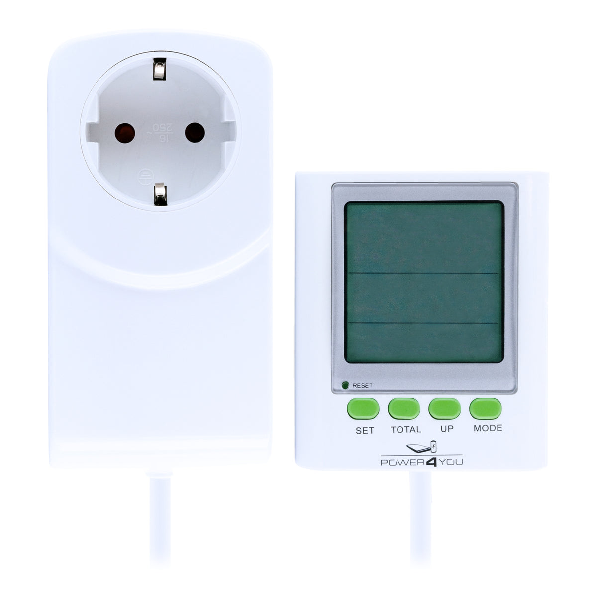 Energiekostenmessgerät mit verlängertem Display