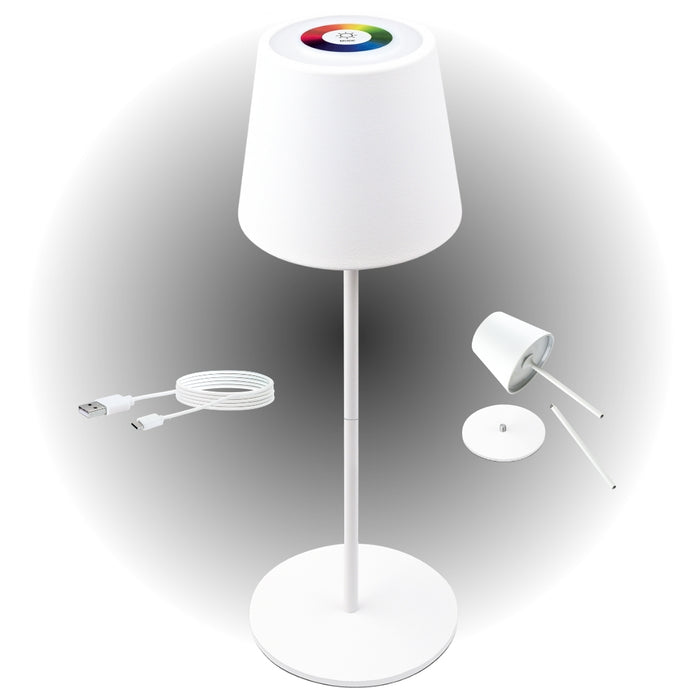 RGB table lamp with touch control