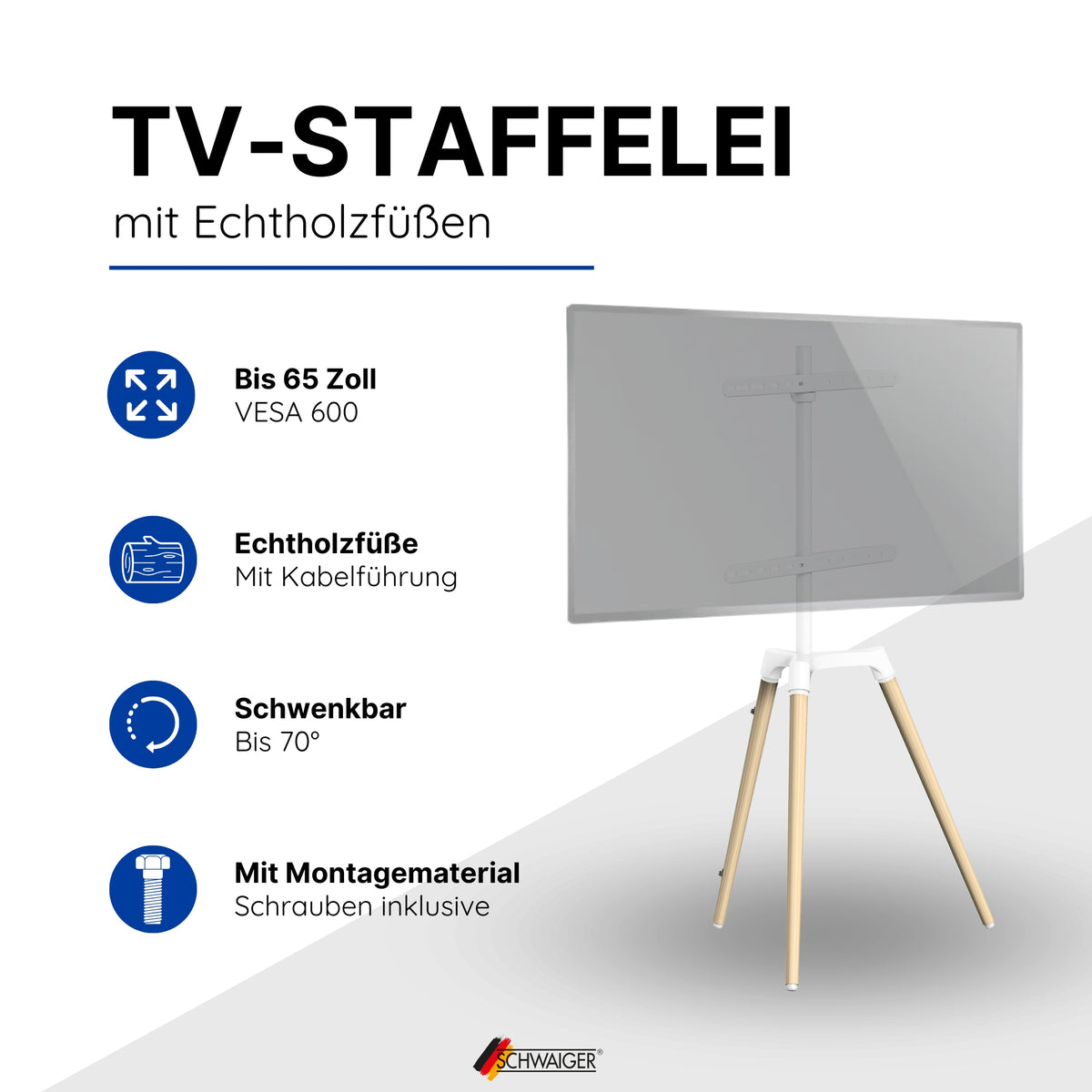 TV Easel Set (Easel Stand + Easel Base Set)