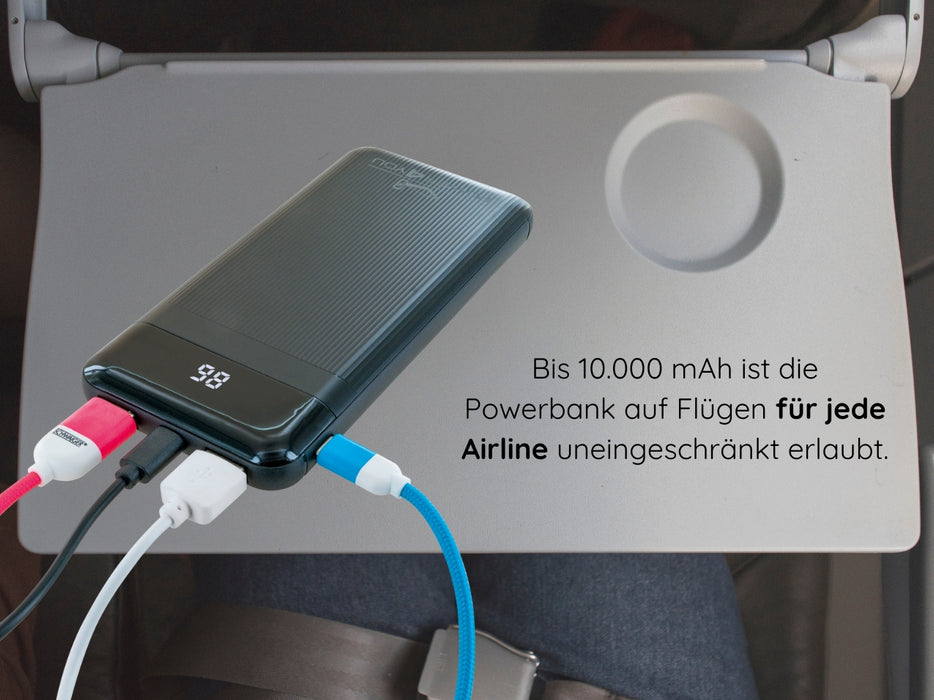 Powerbank mit Kapazitätsanzeige 10000 mAh