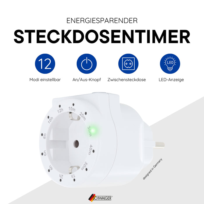 Intermediate socket with timer