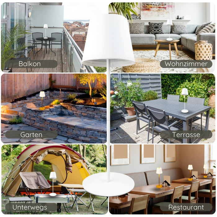 RGB table lamp with touch control