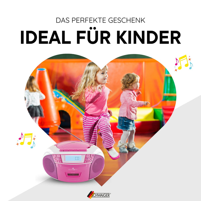 CD-Player mit Kassettenspieler und Radio