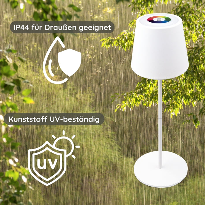 RGB table lamp with touch control