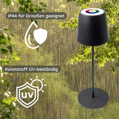 Table lamp divisible with touch control anthracite/black/white