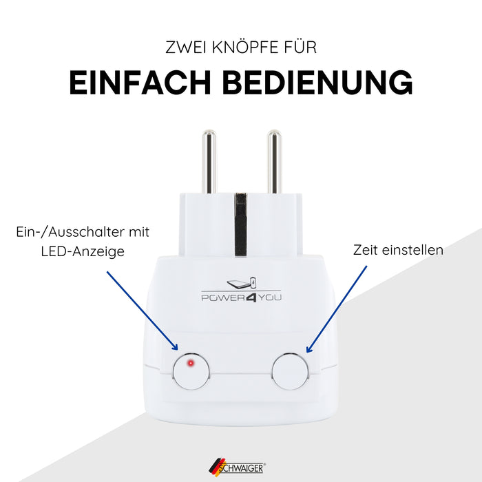 Intermediate socket with timer