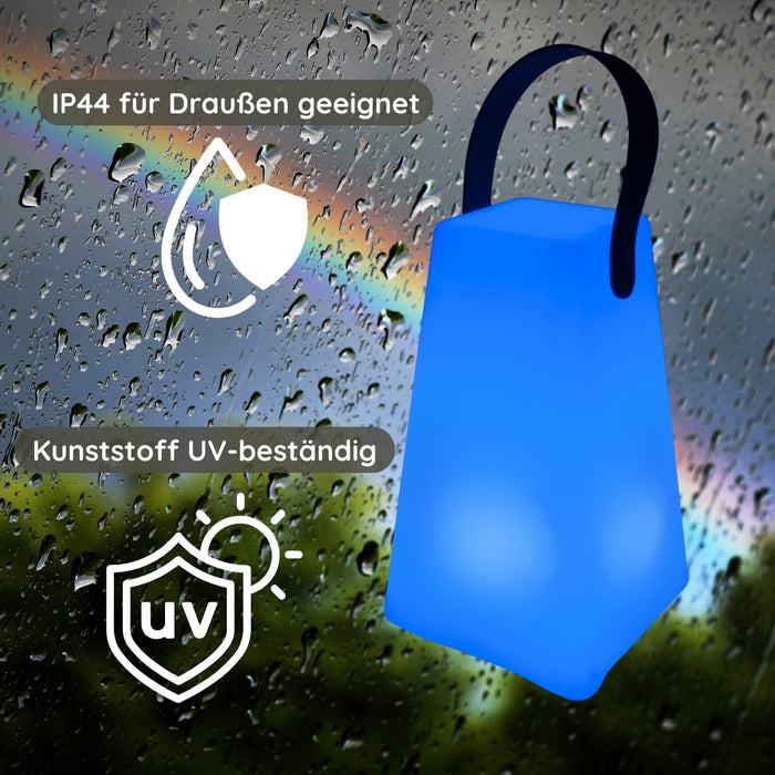 Solar-Tischleuchte mit Trageriemen