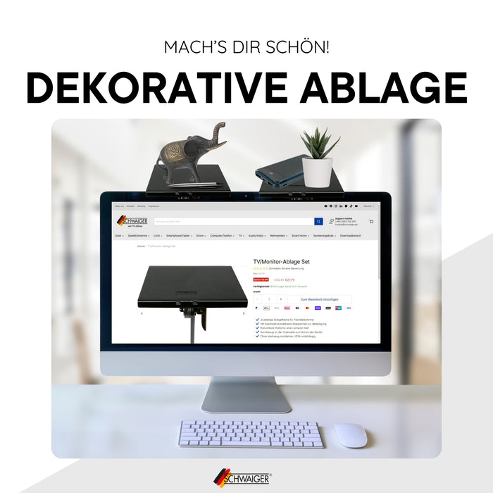 TV/Monitor-Ablage Set 15 cm