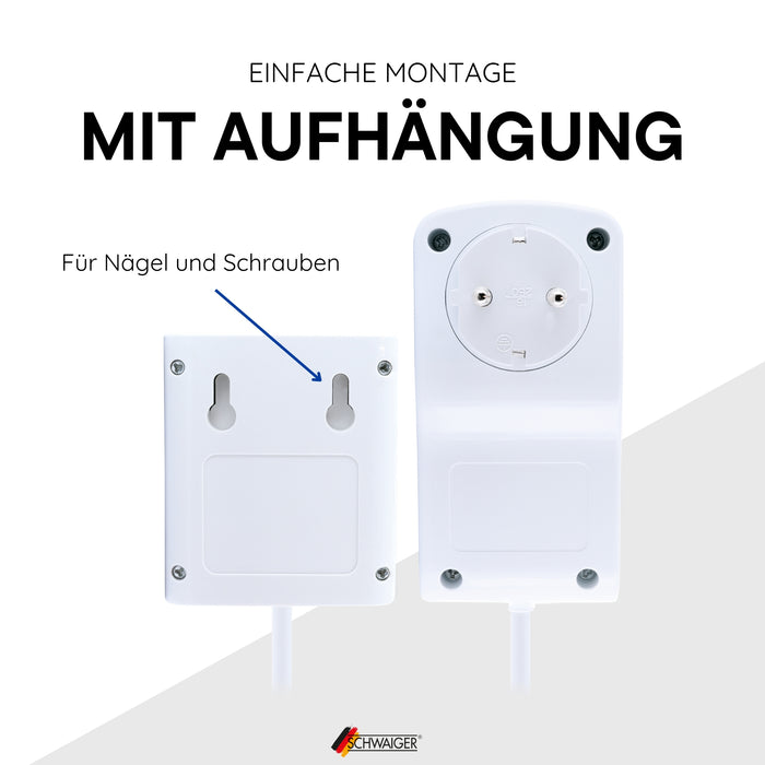 Energiekostenmessgerät mit verlängertem Display