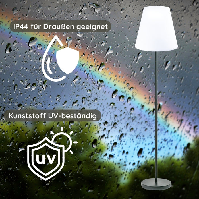 Solar Außenstehleuchte mit integriertem Lautsprecher RGB LED
