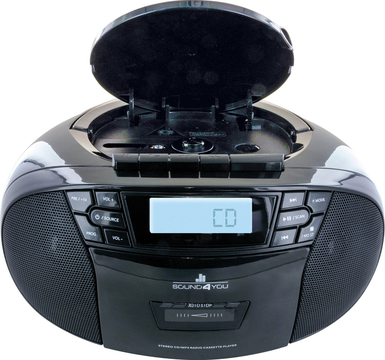 CD-Player mit Kassettenspieler und Radio